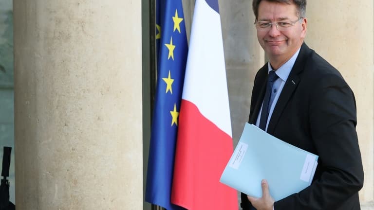 Patrice Vergriete, alors ministre délégué au Logement, arrive à l'Elysée, le 25 septembre 2023 à Paris. Il est désormais président de l'Agence nationale pour la rénovation urbaine (Anru).