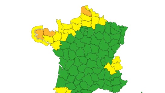 Pas-de-Calais, Finistère et Côtes d'Armor en vigilance orange par Météo-France