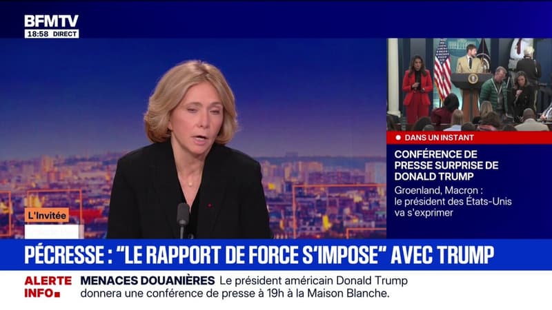 Menaces de surtaxes douanière: Valérie Pécresse attend que "l'Europe parle enfin d'une seule voix"