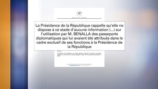 Le communiqué diffusé ce vendredi par l'Elysée. Le communiqué diffusé ce vendredi par l'Elysée.