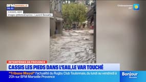 Intempéries en Provence, Cassis les pieds dans l'eau