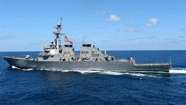 L'USS Fitzgerald, le destroyer de l'armée américaine déployée au large de la Corée du Sud.