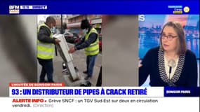 Aubervilliers: un distributeur de pipes à crack retiré, "une injonction de la ville" selon Catherine Duplessy directrice de l’association Safe 