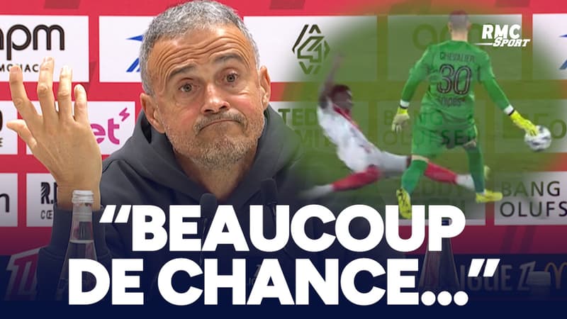 Monaco 1-0 PSG : "Il a eu beaucoup de chance...", Luis Enrique très remonté après la charge sur Chevalier