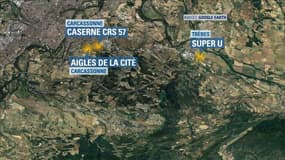 Attentats dans l'Aude: la journée de l'assaillant en trois actes