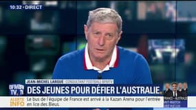 Jean-Michel Larqué : "Une disposition tactique pas tout à fait traditionnelle pour Didier Deschamps. Quel sera le rôle de Kylian Mbappé ?"