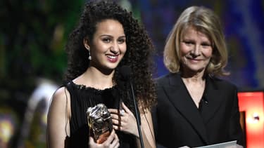 La comédienne Oulaya Amamra à la cérémonie des Césars le 24 février 2017.