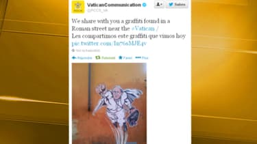 Le tweet du Vatican a été retwitté des centaines de fois.