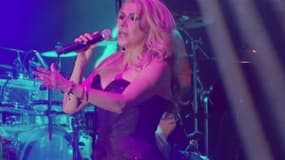 La chanteuse mexicaine Dulce lors d'un concert en 2015.