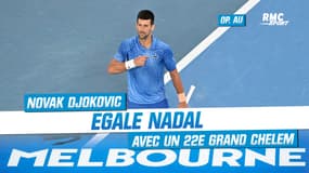 Open d'Australie : Djokovic bat Tsitsipas et égale Nadal avec un 22e Grand Chelem