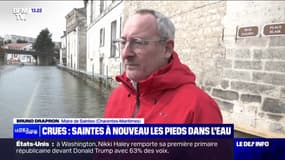 Crues: "On souhaite devenir territoire expérimental pour pouvoir mettre en place des solutions pour réduire l'impact sur les maisons", affirme Bruno Drapon, maire de Saintes