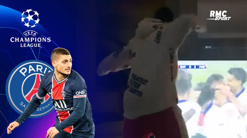 Bayern - PSG : La joie démonstrative de Verratti sur le 2e but des Parisiens