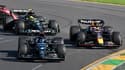 GP d'Australie : Verstappen entouré des Mercedes de Russell et Hamilton