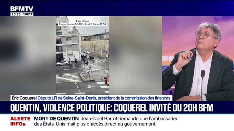 Pour Éric Coquerel (LFI), "la violence est à 90% du côté de l'extrême droite"