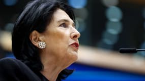 La président géorgienne Salomé Zourabichvili à Bruxelles (Belgique), le 31 mai 2023.