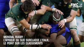 Mondial rugby : l'Afrique du Sud surclasse l'Italie, le point sur les classements