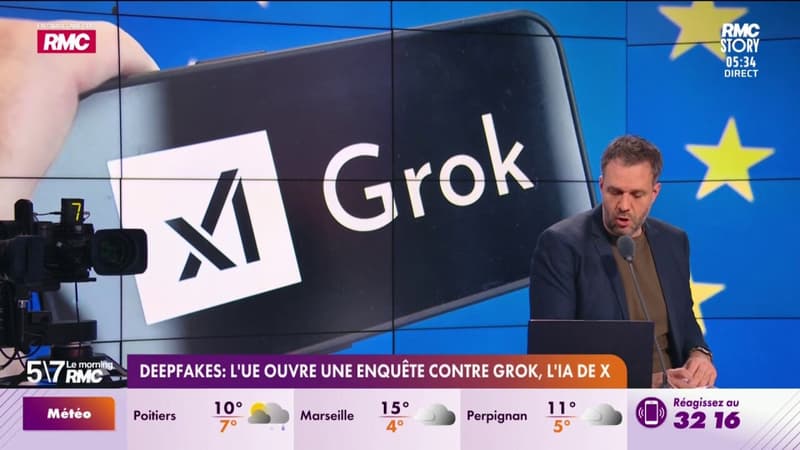 Deepfakes : L'UE ouvre une enquête contre Grok, l'IA de X