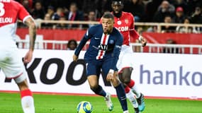 Kylian Mbappé lors du match Monaco-PSG, le 15 janvier 2020