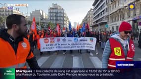 "La mobilisation ne baissera pas": 20.000 personnes ont manifesté contre la réforme des retraites à Toulon samedi selon les syndicats, 10.000 selon la police