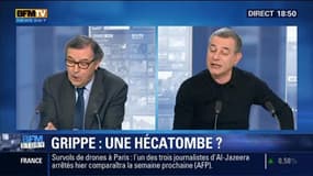 BFM Story: Grippe: "une épidémie historiquement forte", Claude Le Pen - 26/02  