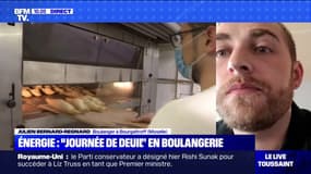 Contre la hausse des prix de l'énergie, un boulanger participant à la journée de "deuil" témoigne