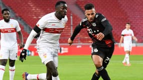 Silas Wamangituka et Corentin Tolisso, à Stuttgart le 28 novembre 2020