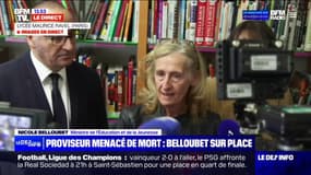 Proviseur menacé de mort à Paris: "Nous avons réagi pour former un bouclier de protection autour de l'établissement" déclare Nicole Belloubet 