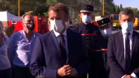 Incendie dans le Var: pour Emmanuel Macron, "le pire a été évité"