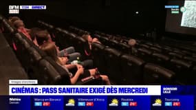 Cinémas: le pass sanitaire demandé dès mercredi