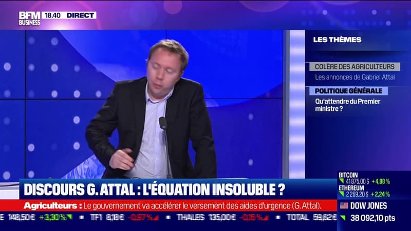 Discours G. Attal : l'équation insoluble ? - 26/01