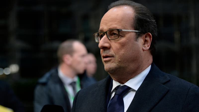 Le chef de l'Etat François Hollande, dimanche 29 novembre 2015 à Bruxelles.