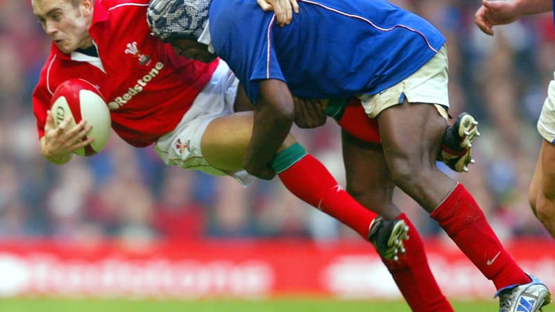 Serge Betsen, lors du Tournoi 2002