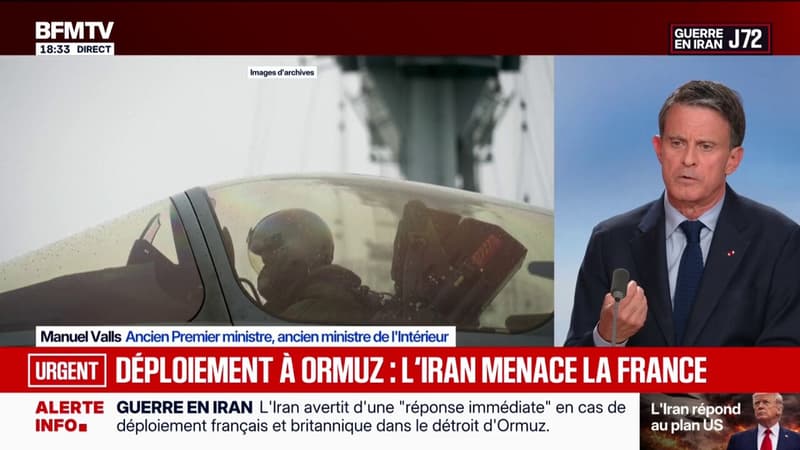 Iran: "Le président de la République dit depuis le début que ce n'est pas notre guerre, moi, je crois que d'une manière ou d'une autre, c'est notre guerre", déclare Manuel Valls, ancien Premier ministre