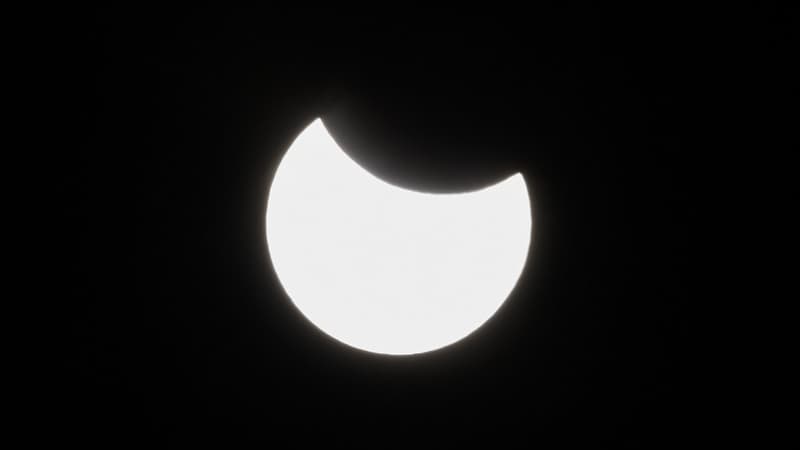 L'éclipse partielle du Soleil vue depuis Nantes, le 29 mars 2025.