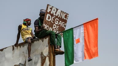 Une manifestation contre la présence de la France au Niger le 2 septembre 2023 à Niamey