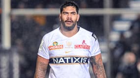 Romain Taofifenua avec le Racing, le 10 janvier 2025