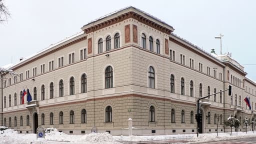 Le palais présidentiel slovène à Ljubljana, la capitale du pays.
