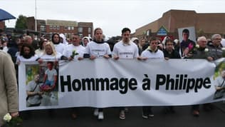 La marche blanche au départ du lycée Noordover, le 19 avril 2024, pour rendre hommage Philippe, tué lors d'une agression à Grande-Synthe.