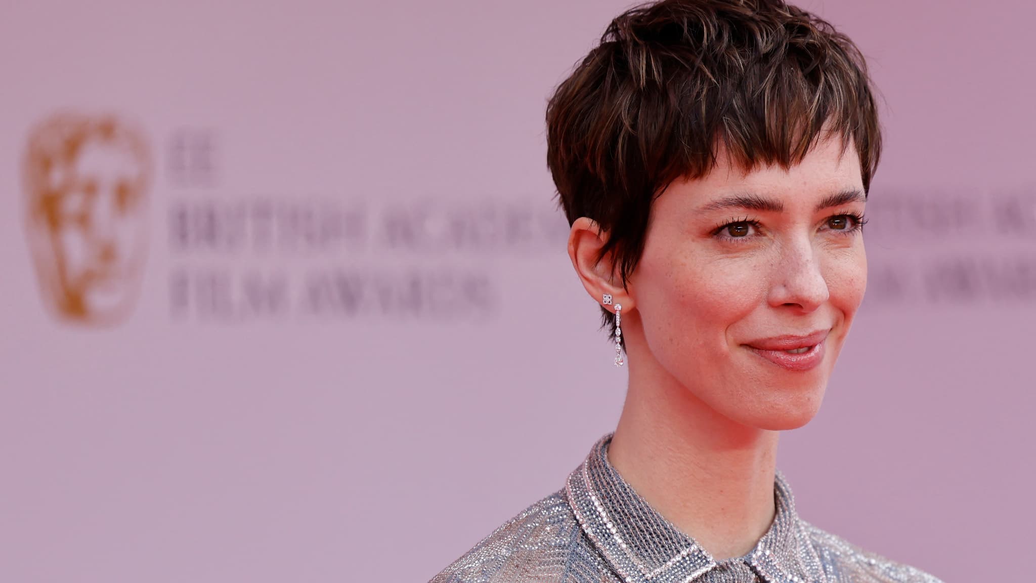 L'actrice Rebecca Hall lors des BAFTA (British Academy Film Awards), le 13 mars 2022. L'actrice Rebecca Hall lors des BAFTA (British Academy Film Awards), le 13 mars 2022.