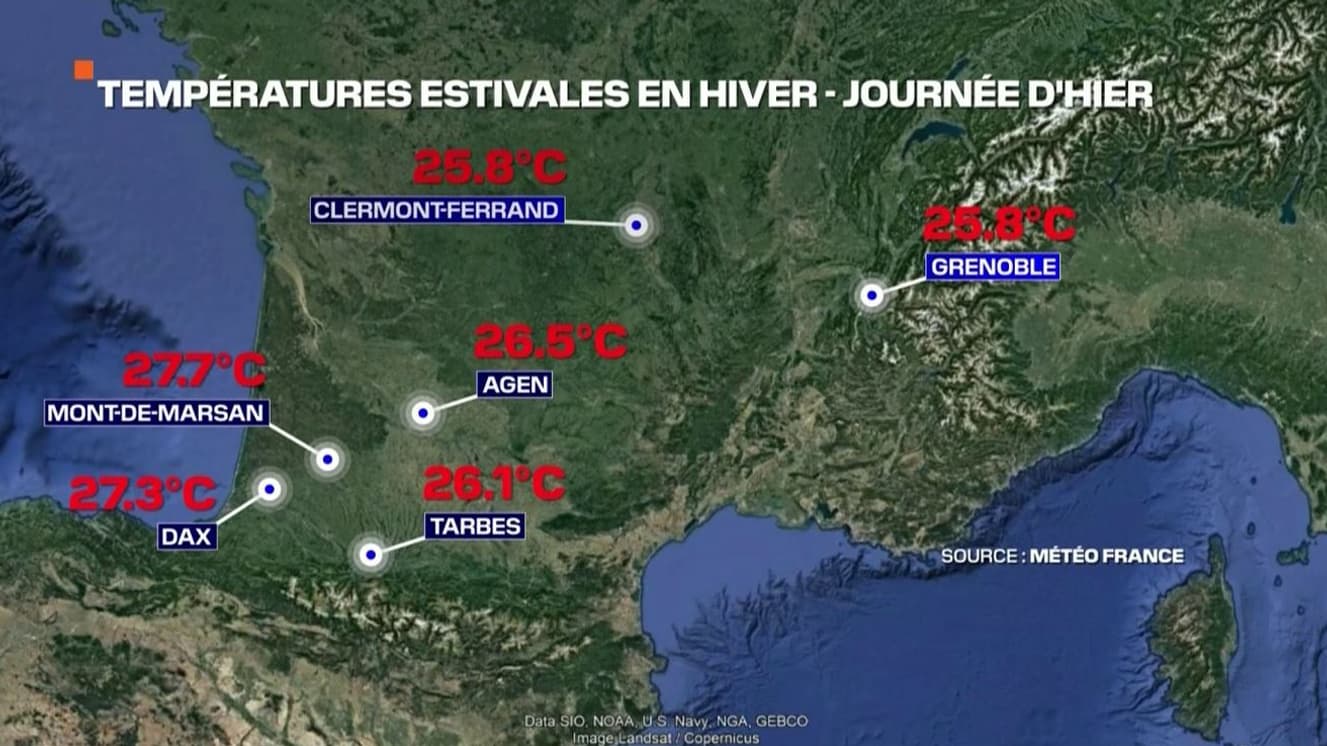 Des températures estivales en hiver, ce lundi 13 mars 