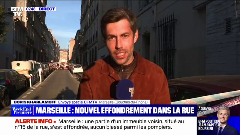 Effondrement à Marseille: une partie d'un immeuble voisin s'est à son tour écroulée ce matin