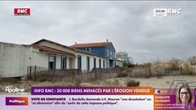 INFO RMC - Malgré l'érosion et les risques de submersion marine, 30.000 parcelles directement menacées d'ici 25 ans ont été vendues