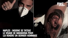 Naples : Insigne se tatoue le visage de Maradona pour lui rendre un dernier hommage
