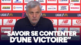 Lille 1-0 Lens : "Il faut savoir se contenter d'une victoire", estime Genesio