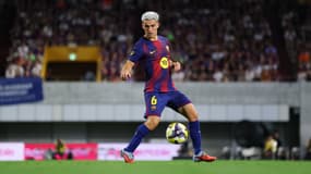 Gavi avec le Barça en juillet 2025