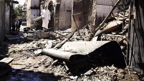 Le quartier de Midane à Damas en Syrie