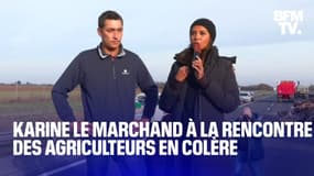  "Vous êtes soutenus": Karine Le Marchand est allée à la rencontre des agriculteurs en colère sur un point de blocage en Seine-et-Marne 