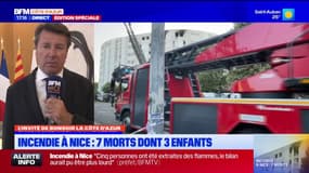 Incendie à Nice: un recueillement en hommage aux victimes prévu, indique Christian Estrosi 