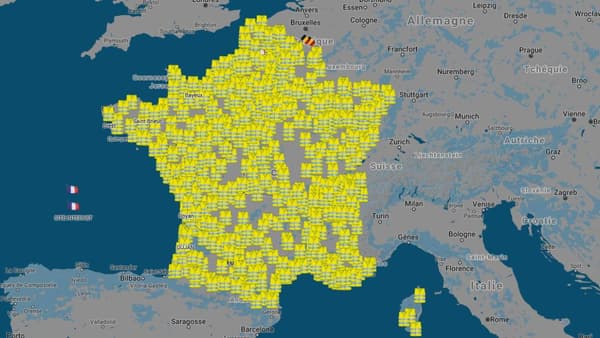 Carte des blocages prévus ce samedi. Carte des blocages prévus ce samedi.