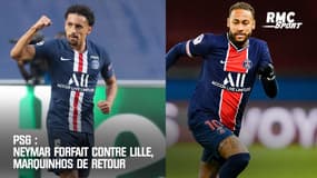 PSG : Neymar forfait contre Lille, Marquinhos de retour